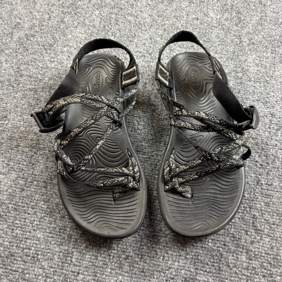 CHACO Women’s Z/Cloud X2 Sandals Black/White Water Shoe Outdoor size: 8 - Picture 2 of 11